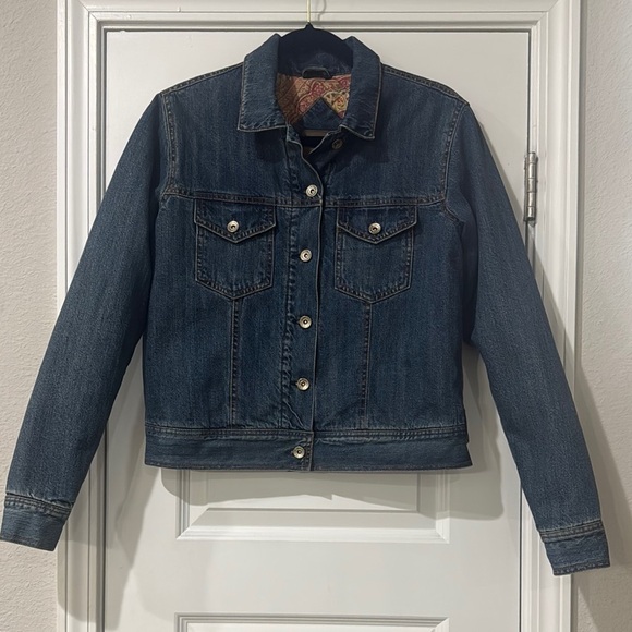 Austin Clothing Co. “ROADSTER” Paisley-Lined Denim Jacket | Women’s Size Small - Picture 1 of 9